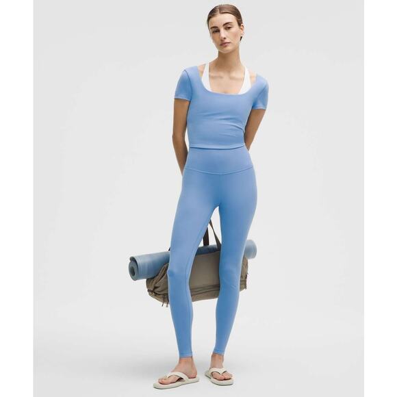 Lululemon Align High‑Rise Pant 28” Nulu Size 4 Blue Nile - Picture 1 of 8